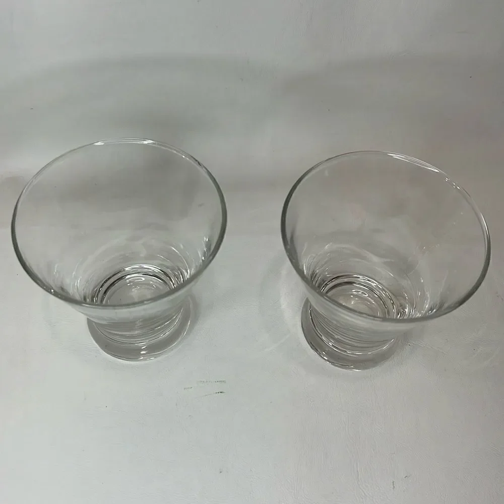 Baileys Rock Glass 8 Oz Each 4 1/4 In Tall 3 3/4 Round Set 2 Liquor Bar Cocktail